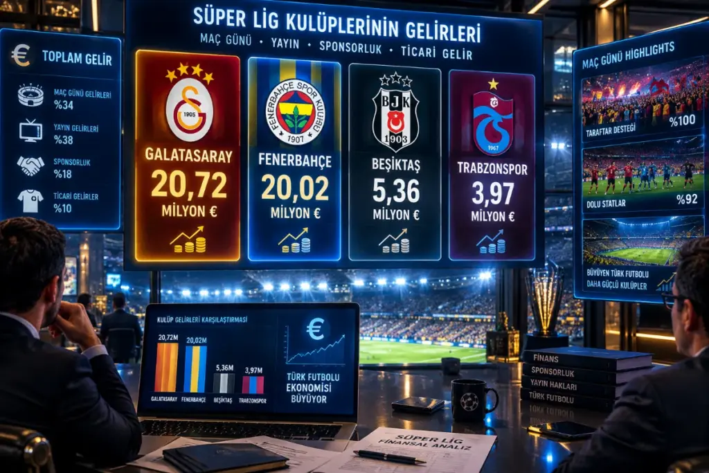 Avrupa Arenasında Türk Kulüplerinin Güncel Kazanç Tablosu